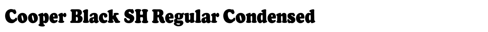 Cooper Black SH Regular Condensed image